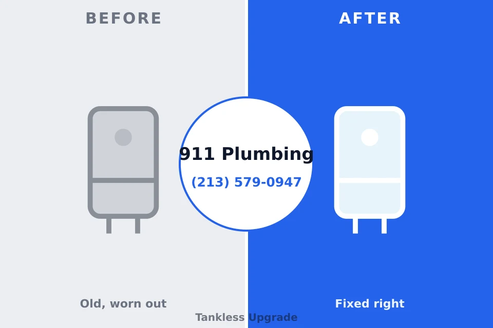 Before and after: plumbing repair North Valley, NM